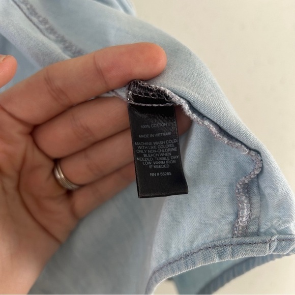 Express Light Wash Lightweight Denim Jacket Casual Blue Streetwear Large - Picture 3 of 4